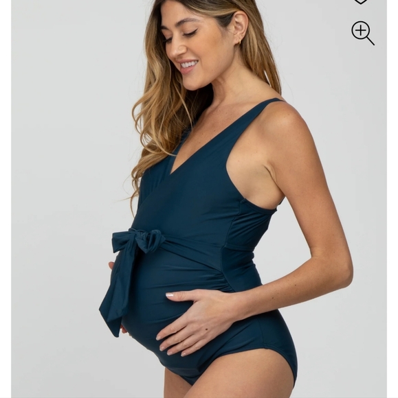 Pink Blush Maternity Swimsuit - Picture 1 of 5